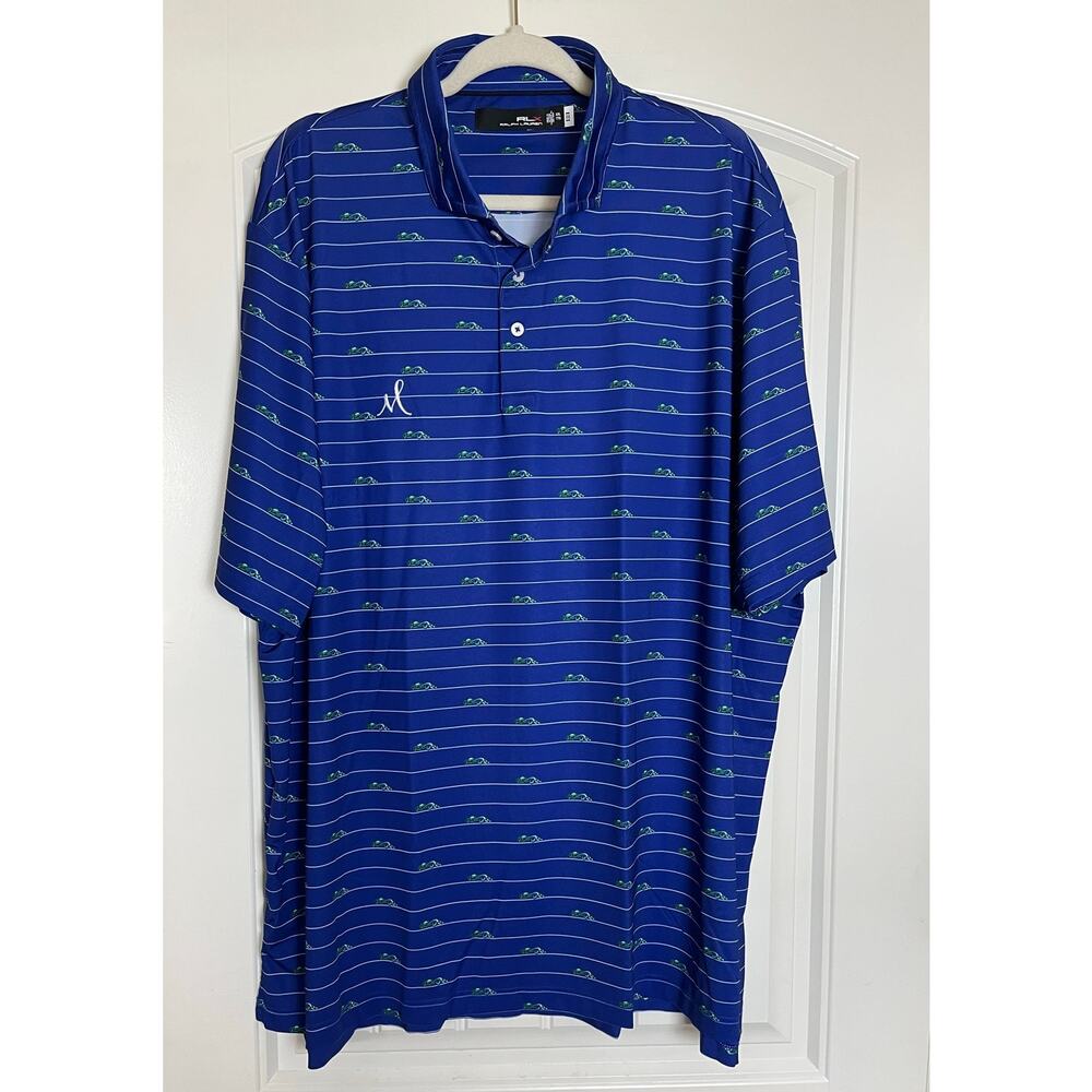 Ralph Lauren | RLX Performance U.S. Open design Blue  Polo Shirt Size XXL